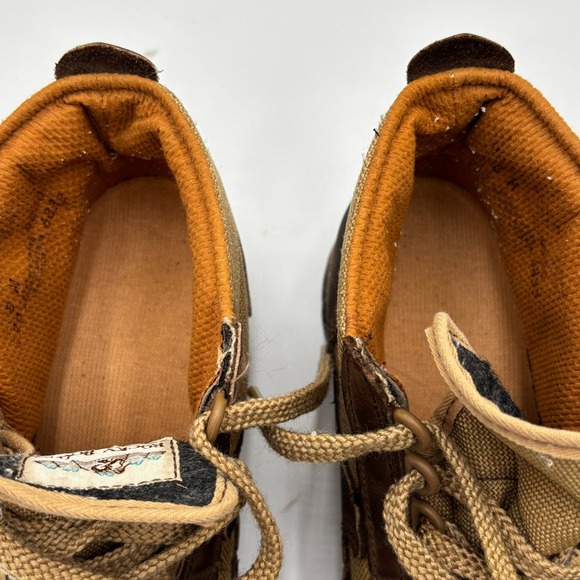 Rocky Boots Gore-Tex Vibram Hiking Boots Brown Canvas Leather 8M Vintage Outdoor - Picture 7 of 8